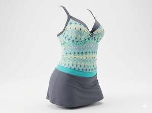 Free Country Women's 2-Piece Tankini Swimsuit Set with Skirted Bottom